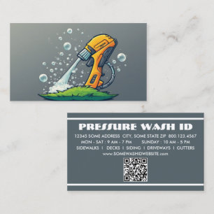Carte De Fidélité Nettoyeur haute pression avec code qr