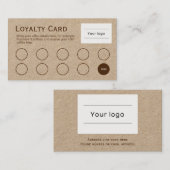 Carte de fidélité, Nice et naturel, marron profess (Devant / Derrière)