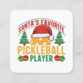 Carte De Fidélité Noël de Pickball (Dos)
