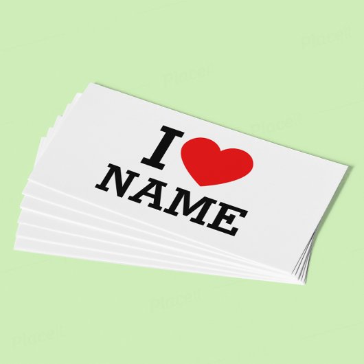 Carte De Fidélité Nom du coeur