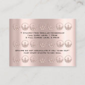 Carte de fidélité Nutrition Herbes de santé Rose 2 (Dos)