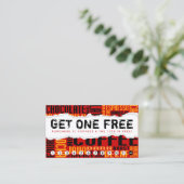 Carte De Fidélité obtenez 1 CAFÉ libre (Debout devant)