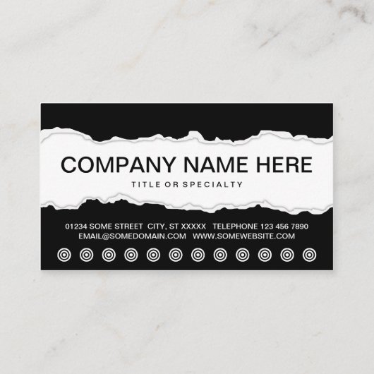 Carte De Fidélité obtenez un libre (Dos)