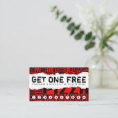 Carte De Fidélité Obtenez une LIGNE DE PIZZA gratuite (Debout devant)