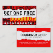 Carte De Fidélité obtenir 1 DOUGHNUT gratuit (Devant / Derrière)