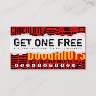 Carte De Fidélité obtenir 1 DOUGHNUT gratuit