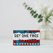 Carte De Fidélité obtenir un CHIEN CHAUD gratuit (Debout devant)