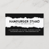 Carte De Fidélité obtenir un HAMBURGER gratuit (Dos)