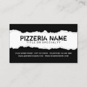 Carte De Fidélité obtenir une PIZZA SLICE gratuite (Dos)