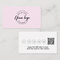 Offre de code QR professionnel noir rose