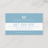 Carte De Fidélité Offre de massage de beauté à prix réduit (Devant)