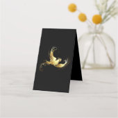 Carte De Fidélité Oiseau d'or sur Arrière - plan noir (Devant)