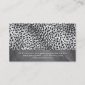 Carte De Fidélité Ongles peints | Empreinte de léopard (Dos)