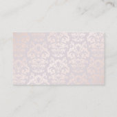 Carte De Fidélité Ongles peints | Modèle Damask | Loyauté (Dos)