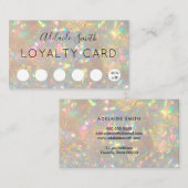 carte de fidélité opal brillant (Devant / Derrière)