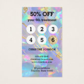 carte de fidélité opal stone (Dos)