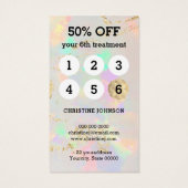 carte de fidélité opale blanche (Dos)