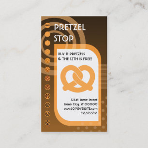 Carte De Fidélité oranges de loyauté douce bretzel