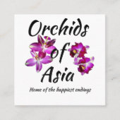 Carte De Fidélité Orchidées d'Asie (Devant)