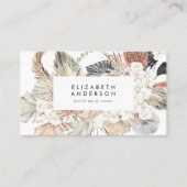 Carte De Fidélité Pampas Noir Premium Floral Grass Onyx Tuxedo (Devant)