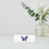 Carte De Fidélité Papillon saphir à fleurs (Debout devant)