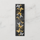 Carte De Fidélité Papillons blancs et dorés (Extérieur déplié)