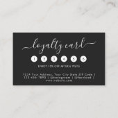 Carte De Fidélité Parties scintillant de diamants floraux rose moder (Dos)