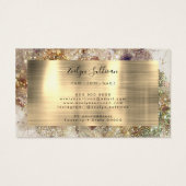 Carte de fidélité parties scintillant et aquarelle (Dos)