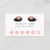 Carte De Fidélité Parties scintillant or rose (Devant)