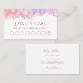 carte de fidélité parties scintillant pastel water (Devant / Derrière)