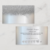 Carte De Fidélité Parties scintillant professionnelle moderne élégan (Devant / Derrière)