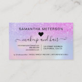 Carte De Fidélité Parties scintillant Rainbow de luxe Ombre maquilla (Dos)