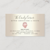 Carte De Fidélité Parties scintillant rose goutte de fraise Confecti (Dos)