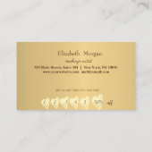 Carte De Fidélité Parties scintillant Rouge moderne professionnelle, (Dos)