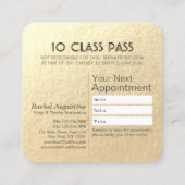 Carte de fidélité Pass Classe d'instructeur de méd (Dos)