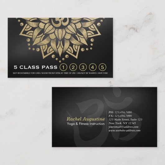 Carte de fidélité Pass Classe d'instructeur de méd (Devant / Derrière)