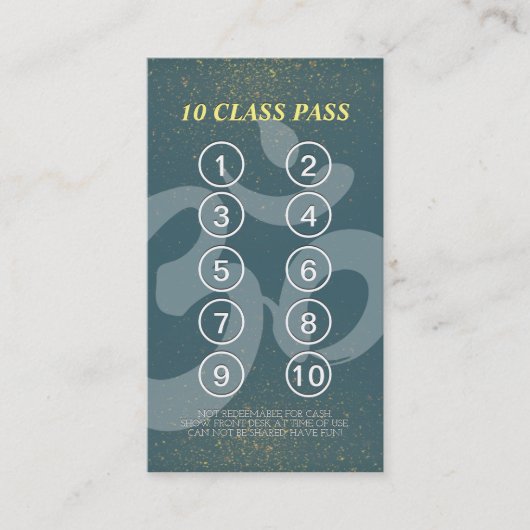 Carte de fidélité Pass Classe d'instructeur de méd (Devant)