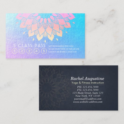 Carte de fidélité Pass Classe d'instructeur de méd (Devant / Derrière)