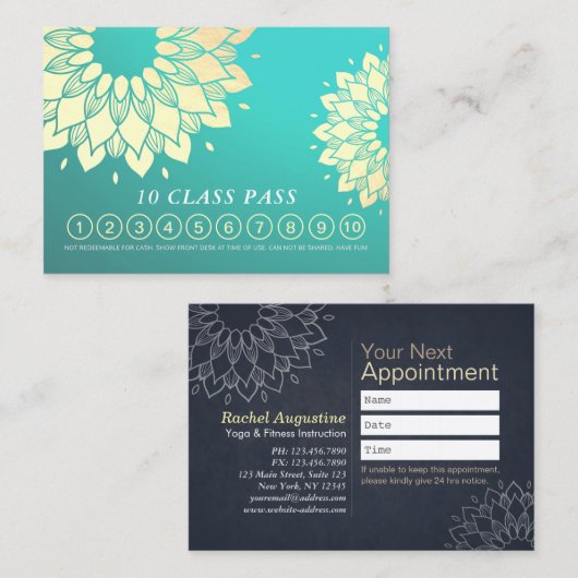 Carte de fidélité Pass Classe d'instructeur de méd (Devant / Derrière)