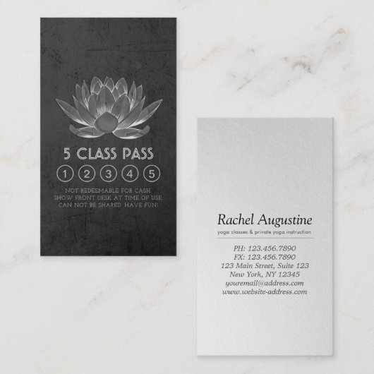 Carte de fidélité Pass Classe d'instructeur de méd (Devant / Derrière)