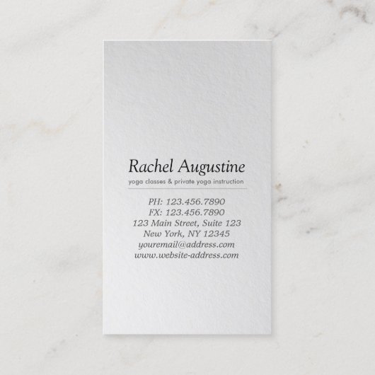 Carte de fidélité Pass Classe d'instructeur de méd (Dos)