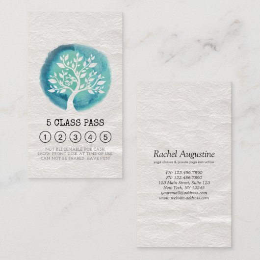 Carte de fidélité Pass Classe d'instructeur de méd (Devant / Derrière)