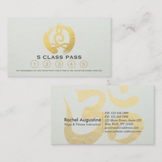 Carte de fidélité Pass Classe d'instructeur de méd (Devant / Derrière)