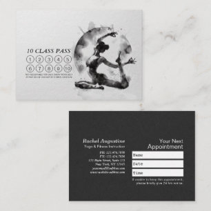 Carte De Fidélité Passe-classe King Pigeon Pose Yoga Reiki à une jam