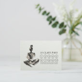 Carte De Fidélité Passe de la classe de l'instructeur de Yoga pour l (Debout devant)