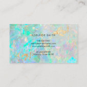 carte de fidélité pastel couleurs opal (Dos)