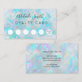 carte de fidélité pastel couleurs opal texture (Devant / Derrière)