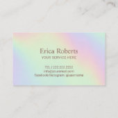 Carte de fidélité | Pastel Holographic Beauty Salo (Dos)