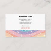 Carte de fidélité Pastel Rainbow Kawaii (Dos)