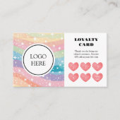 Carte de fidélité Pastel Rainbow Kawaii (Devant)